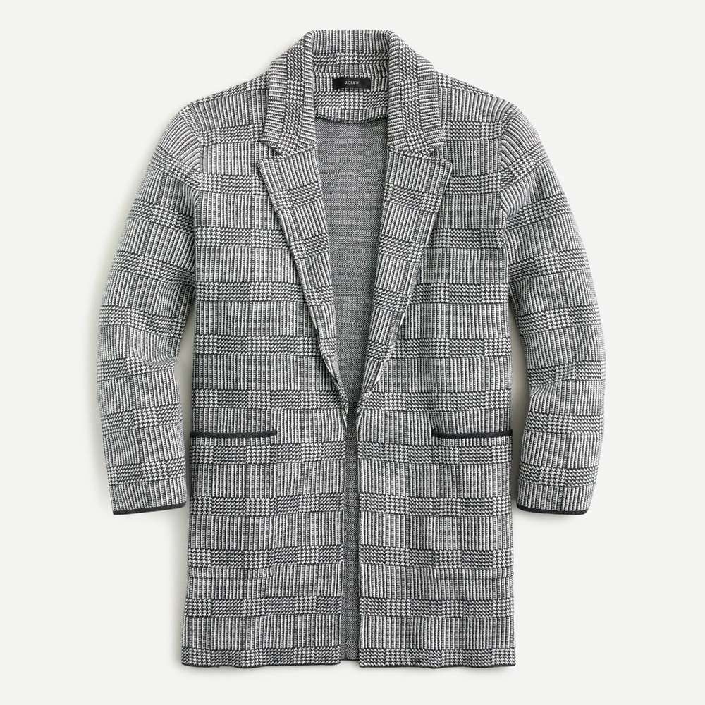 J.Crew Sophie open-front sweater-blazer